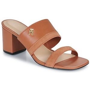 TOMMY HILFIGER - Muiltjes met Hak - Kastanje - Leer