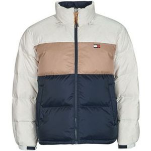 Tommy Jeans Winterjas 'ALASKA DOWN'  beige / ecru / navy