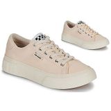Reset - Beige - Pantoffels - Stof - Plat - Veters - Casual