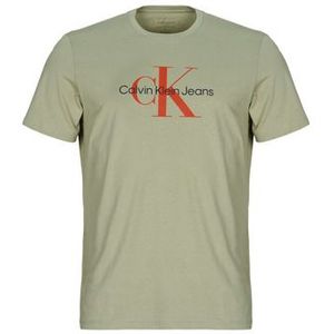 Calvin Klein Jeans  SS HERO MONOGRAM TEE30S EU OPT  Shirts  heren Groen