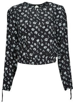 Korte Blouse - Aangerimpeld - Bloemenprint