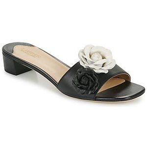 Lauren Ralph Lauren  FAY FLOWER-SANDALS-FLAT SANDAL  slippers  dames Zwart