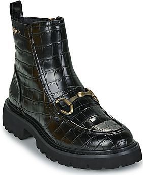 Carmela - 162548 - Enkellaarsjes - Zwart - Plat - Ritssluiting - Casual