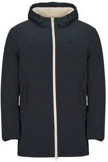 Schott - BLUSTER - Lange Windjack - Marineblauw - Polyester Materiaal