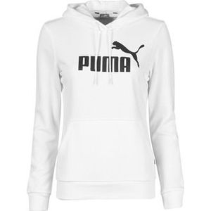 Puma  ESS LOGO HOODY TR  Truien  dames Wit