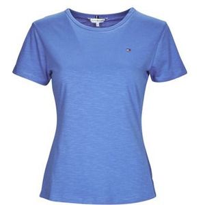 Tommy Hilfiger  1985 SLIM SLUB C-NK SS  Shirts  dames Blauw