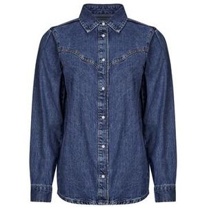 Pepe Jeans - PL3051235 Odile - Denim Overhemd - Blauw - Casual - Katoen - Lange Mouwen