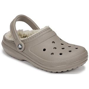 CROCS Classic Lined Klompen - Mushroom / Bone - Heren
