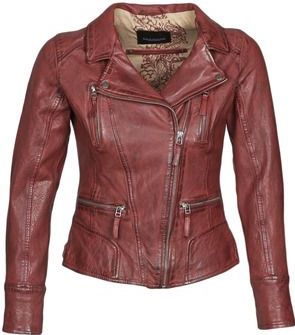 Oakwood - CAMERA - Leren Jas - Rood - Dames