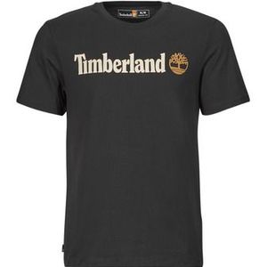Timberland  Linear Logo Short Sleeve Tee  Shirts  heren Zwart