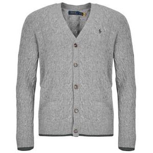 Polo Ralph Lauren - Gebreid Vest - Grijs / Donkergrijs - Lange Mouw