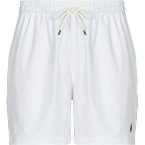 POLO RALPH LAUREN - Rechte Zwemshort - Wit - 90% Polyester, 10% Elasthan