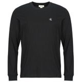 Calvin Klein - Shirt - Zwart - Lange Mouw - Normale Pasvorm