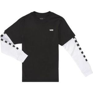 Vans - Check Twofer - T-shirt - Zwart - Katoen - Lange Mouwen