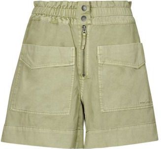 Bermuda - Groen - Katoen - Casual Stijl