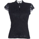 Morgan Kanten Top met Kant Zwart