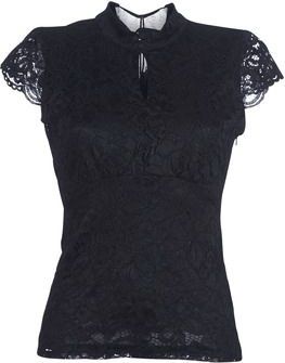 Morgan Kanten Top met Kant Zwart