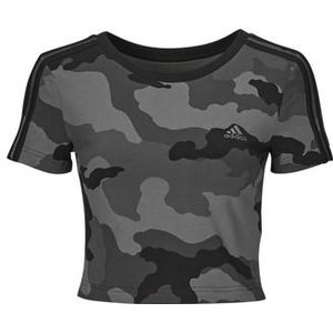 adidas  Essentials 3-Stripes Camo Print Baby T-Shirt  Shirts  dames Zwart