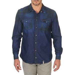 Freeman T.Porter  CORWEND DENIM  overhemden  heren Blauw