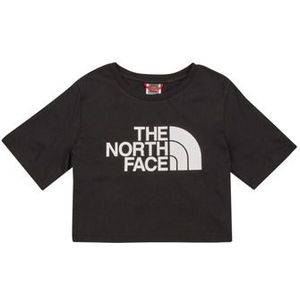 The North Face  Girls S/S Crop Easy Tee  Shirts  kind Zwart