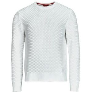 HUGO Menswear - Katoenen Trui - 3D-gebreide Structuur