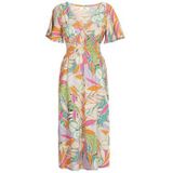 Cala Vadella - Midi-jurk - Zwart - Viscose/Katoen - Verstelbare Rugband