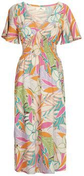 Cala Vadella - Midi-jurk - Zwart - Viscose/Katoen - Verstelbare Rugband