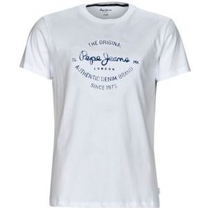 Pepe jeans  RIGLEY  Shirts  heren Wit