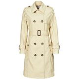 ESPRIT - Lange Trenchcoat - Beige - Polyester