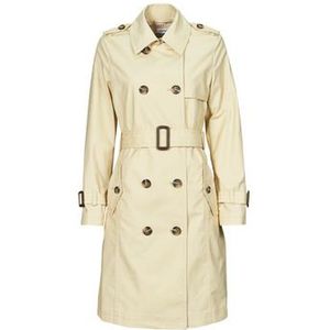 ESPRIT - Lange Trenchcoat - Beige - Polyester