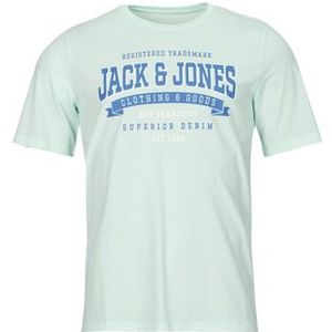 Jack &amp; Jones  JJELOGO TEE SS O-NECK 2 COL SS24 SN  Shirts  heren Blauw