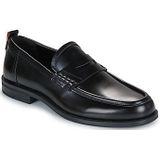 HUGO - Loafers - Zwart - Leer