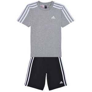 adidas  Essentials 3-Stripes Tee and Shorts Set  Trainingspakken  kind Grijs