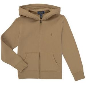Polo Ralph Lauren - Zip-up Hoodie - Beige - Geruwd Molton Materiaal