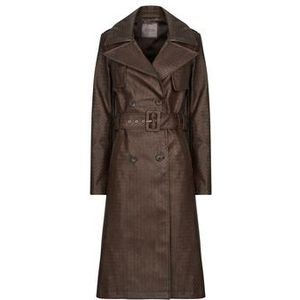 Guess - Carmen - Damesjas - Dunkelbraun - Trenchcoat