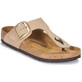 Birkenstock - Beige Muiltjes - Suède - Verstelbare Band - Anatomisch Voetbed