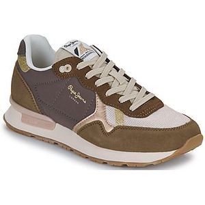 Pepe jeans  BRIT MIXT W  Sneakers  dames Bruin