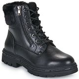 Enkellaarsjes - Effen - Imitatieleer - Versterkte Hak - Warm Gevoerd