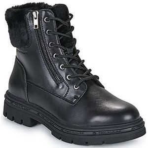 Enkellaarsjes - Effen - Imitatieleer - Versterkte Hak - Warm Gevoerd