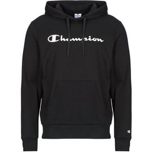 Hoodie - Zwart - Sweatstof - Logoprint - Normale Pasvorm