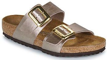 Birkenstock - Sydney Cushion - Sandalen - Bruin - Birko-Flor - Dubbele Gespsluiting