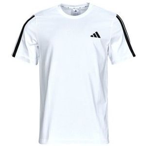 ADIDAS - 3 Stripes - T-shirt - Wit - Katoen