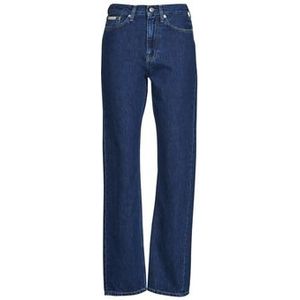 Calvin Klein Jeans  HIGH RISE STRAIGHT  Broeken  dames Marine