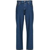 CALVIN KLEIN - Habour - Taps Toelopende Jeans - Blauw - 100% Katoen