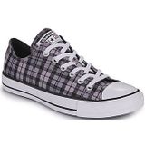 Converse Chuck Taylor All Star Plaid voor Vrouwen in Black/Altitude Lilac/White, Maat EU 44