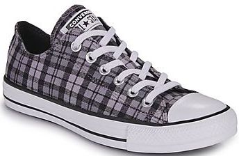 Converse Chuck Taylor All Star Plaid voor Vrouwen in Black/Altitude Lilac/White, Maat EU 44
