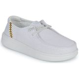 Hey Dude, Dames, Schoenen, Wit, Maat: 36 EU Leer,