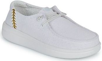 Hey Dude, Dames, Schoenen, Wit, Maat: 36 EU Leer,