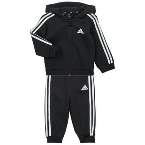 adidas  3S FZ FL JOG  Trainingspakken  kind Zwart