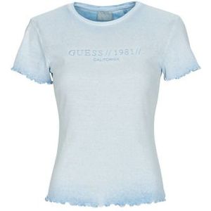 Guess  SS CN EDURNE TEE  Shirts  dames Blauw